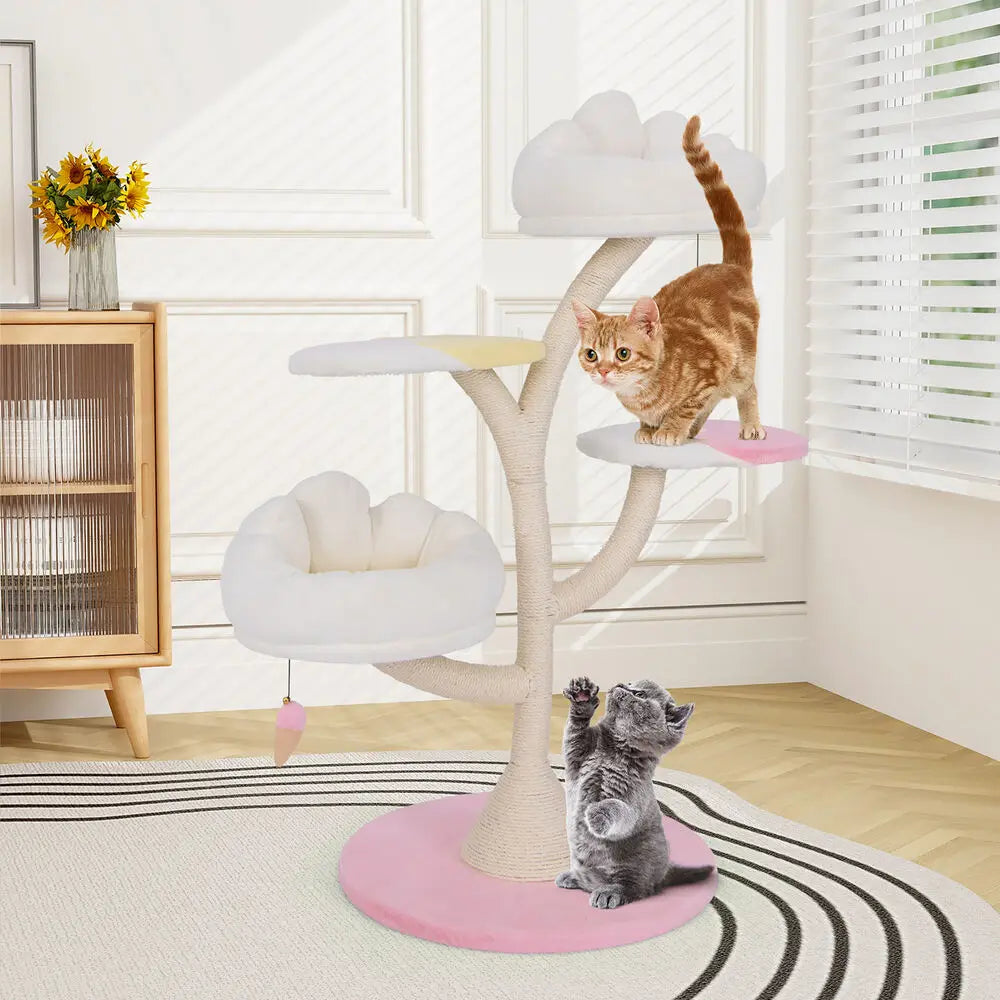 Zhejiang Hign-concerned Chemical Multi Layer Cat Tree With Four Tiers