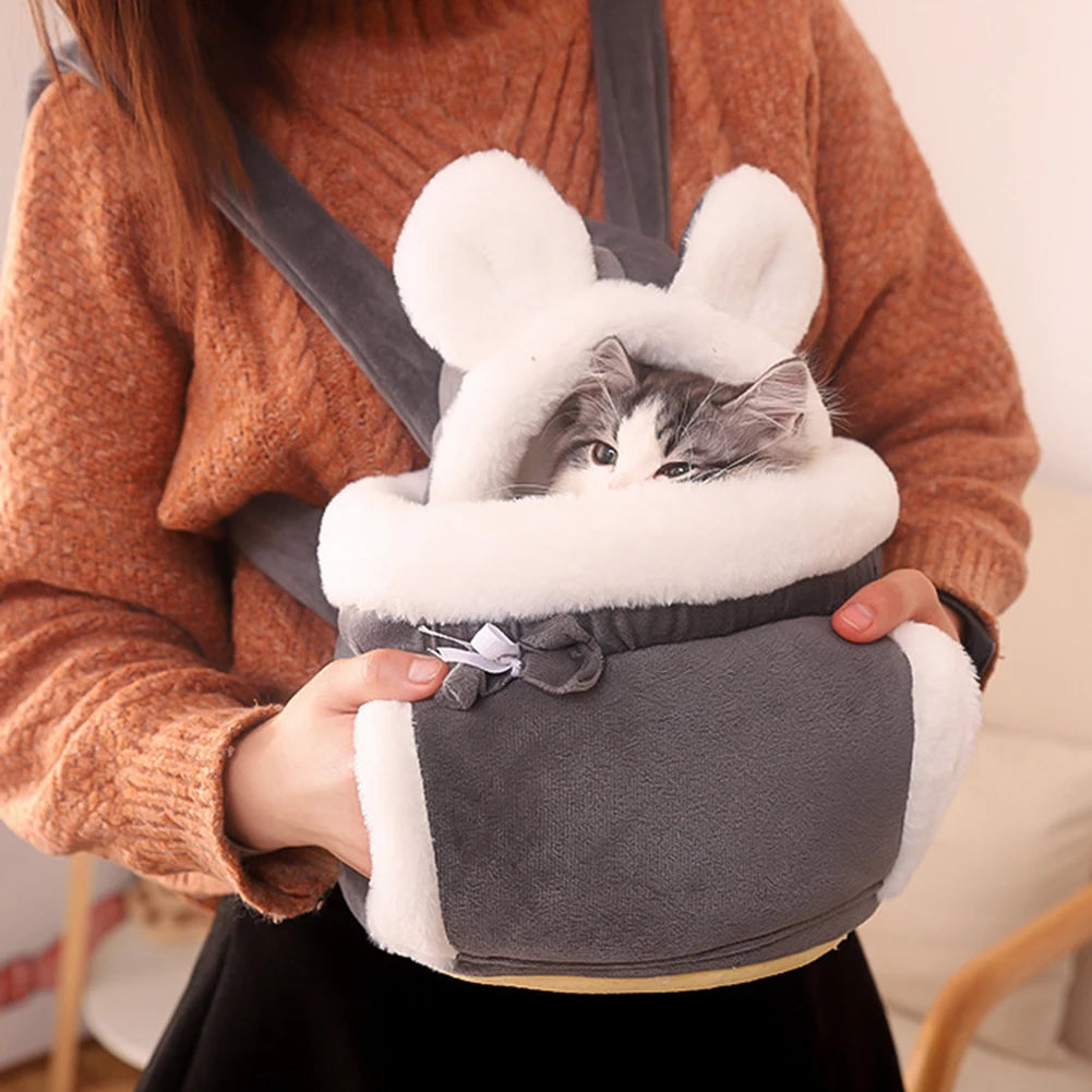 Winter Warm Cat Backpack for Outdoor Travel and Indoor Use