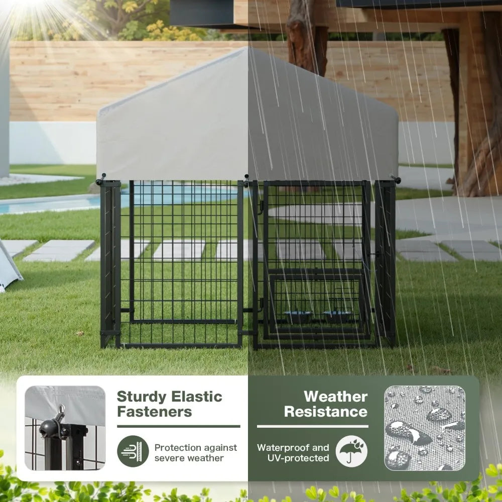 DAFIFY Heavy Duty Outdoor Welded Wire Dog Kennel Playpen