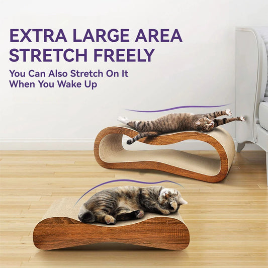 Cat Scratcher 2 In 1 Lounge Bed Reversible Wood Post