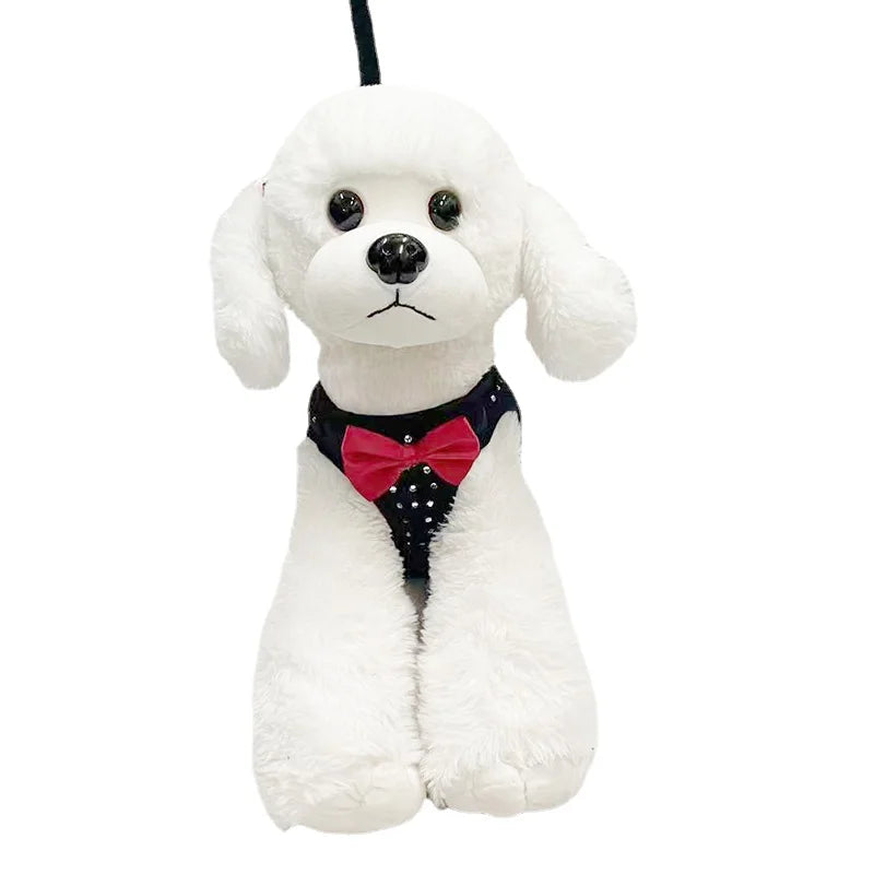 NONECN Diamond Decoration Soft Breathable Dog Chest Harness Vest