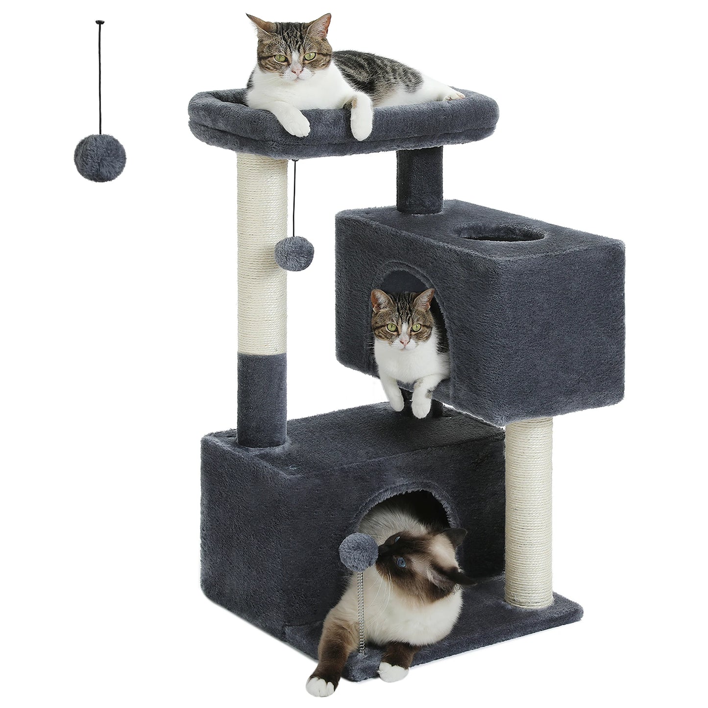 PAWZ Road Multi Level Cat Tree Tower With Sisal Posts