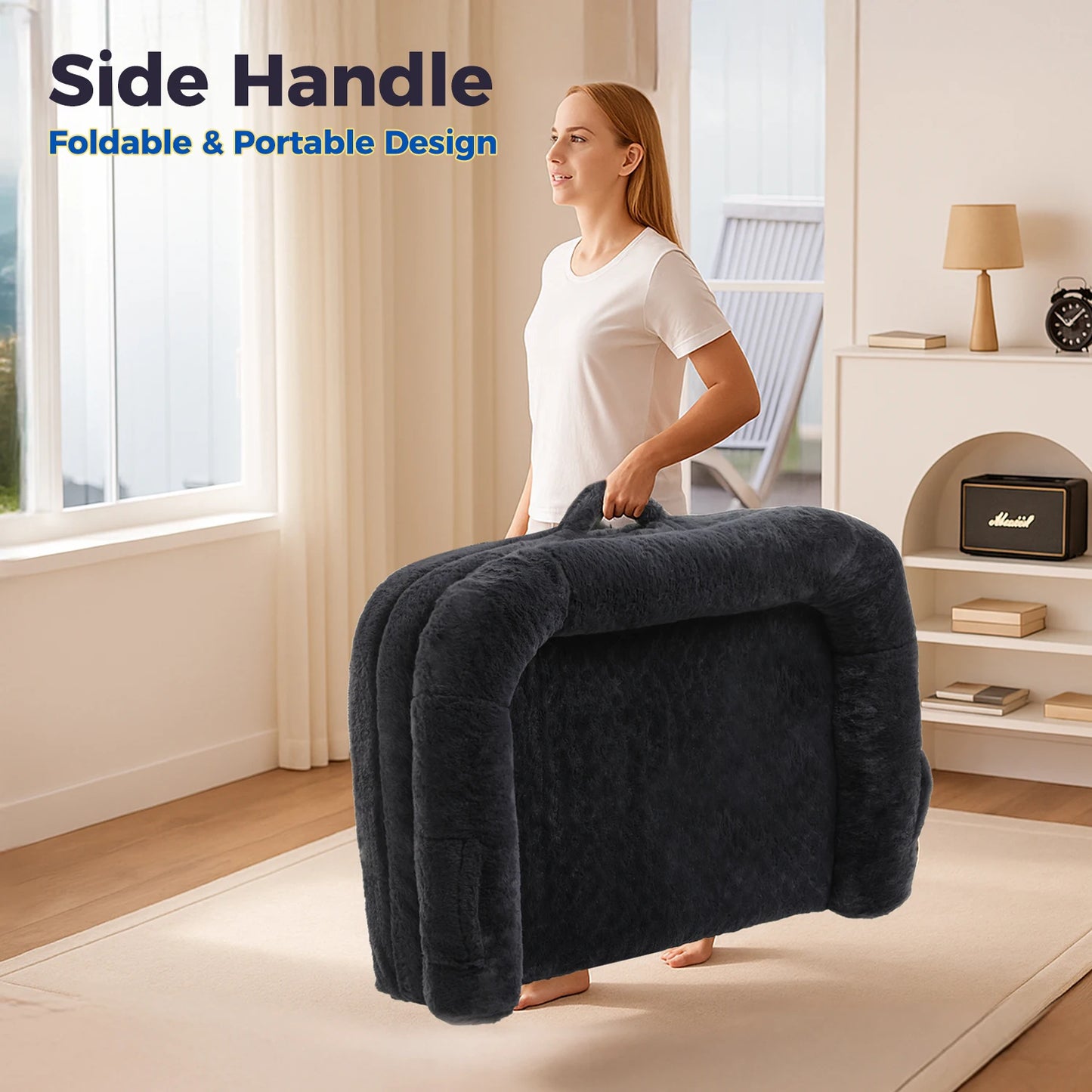 PAWZ Road Foldable Dog Bed Plush Washable Sofa Bed