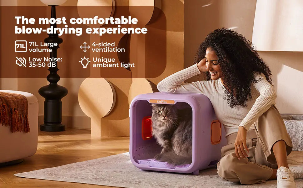 Ultra Quiet Pet Dryer Box With Smart Temperature Control