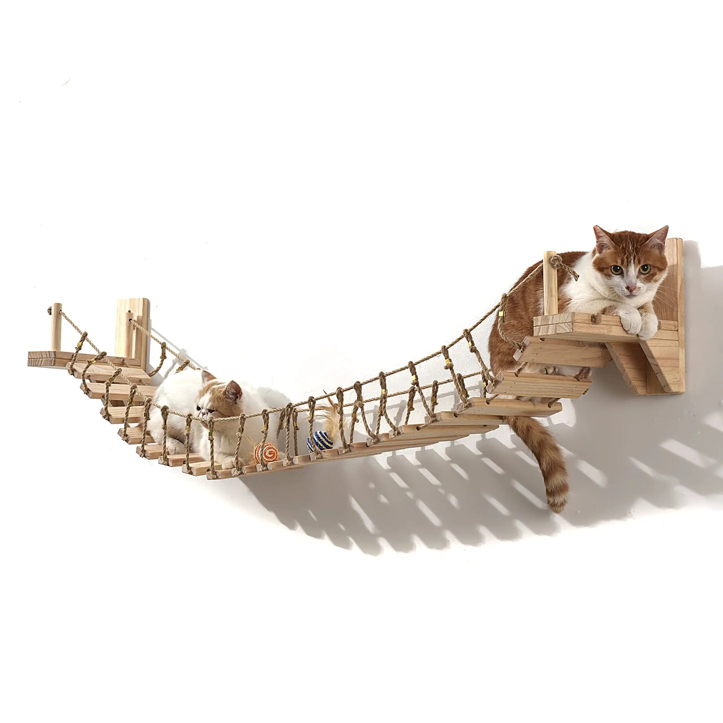 Petravel CN Cat Roped Bridge Wall Mounted Sisal Playground