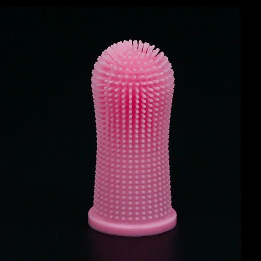 High-concerned Cat And Dog Soft Silicone Finger Toothbrush For Teeth