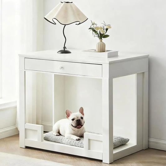 Multi Functional Dog Crate Furniture With Storage And TV Stand