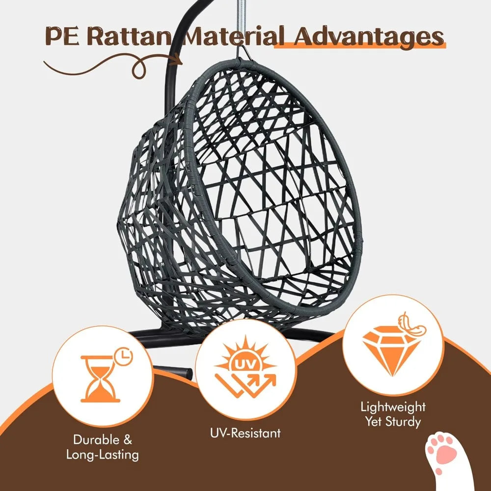 Indoor Pet Swing Bed With Aluminum Frame And Cushioned Hammock