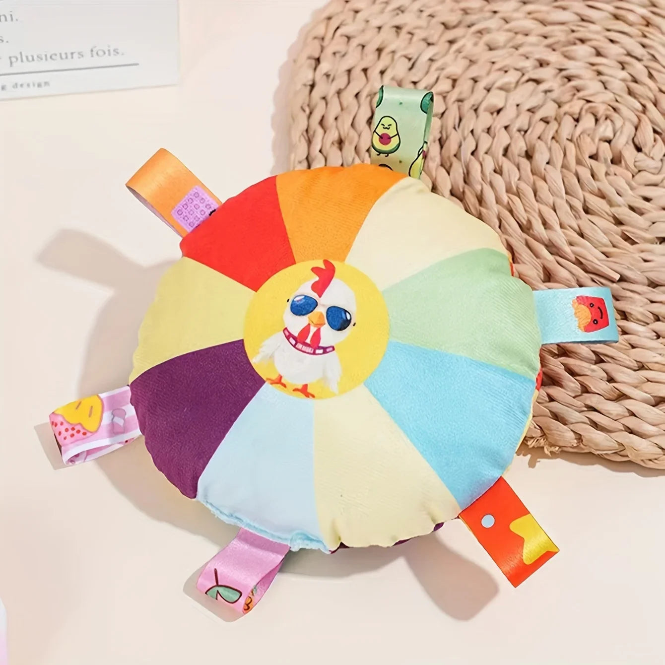 Hign-concerned Interactive Plush Flying Disc Dog Toy With Sound