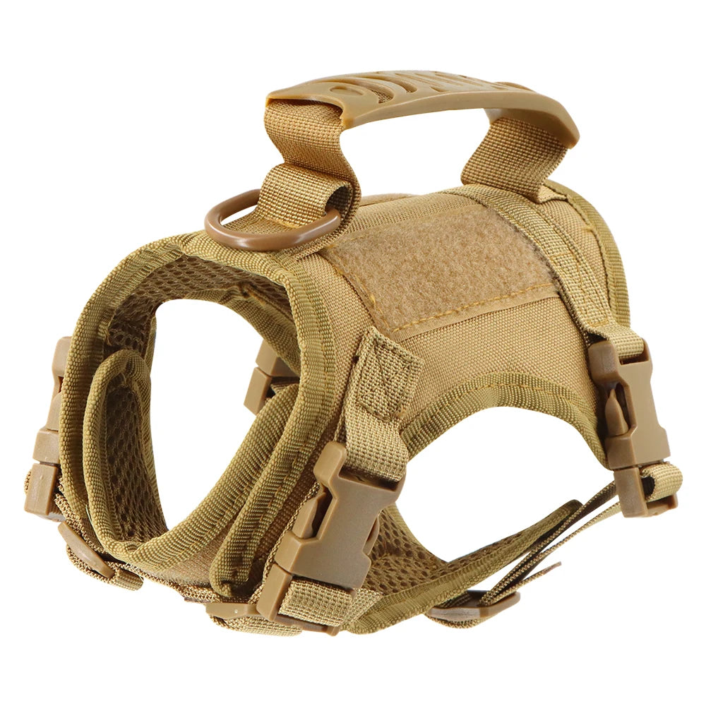 PETRAVELCN Tactical Puppy Harness Leash Set For Training And Walking