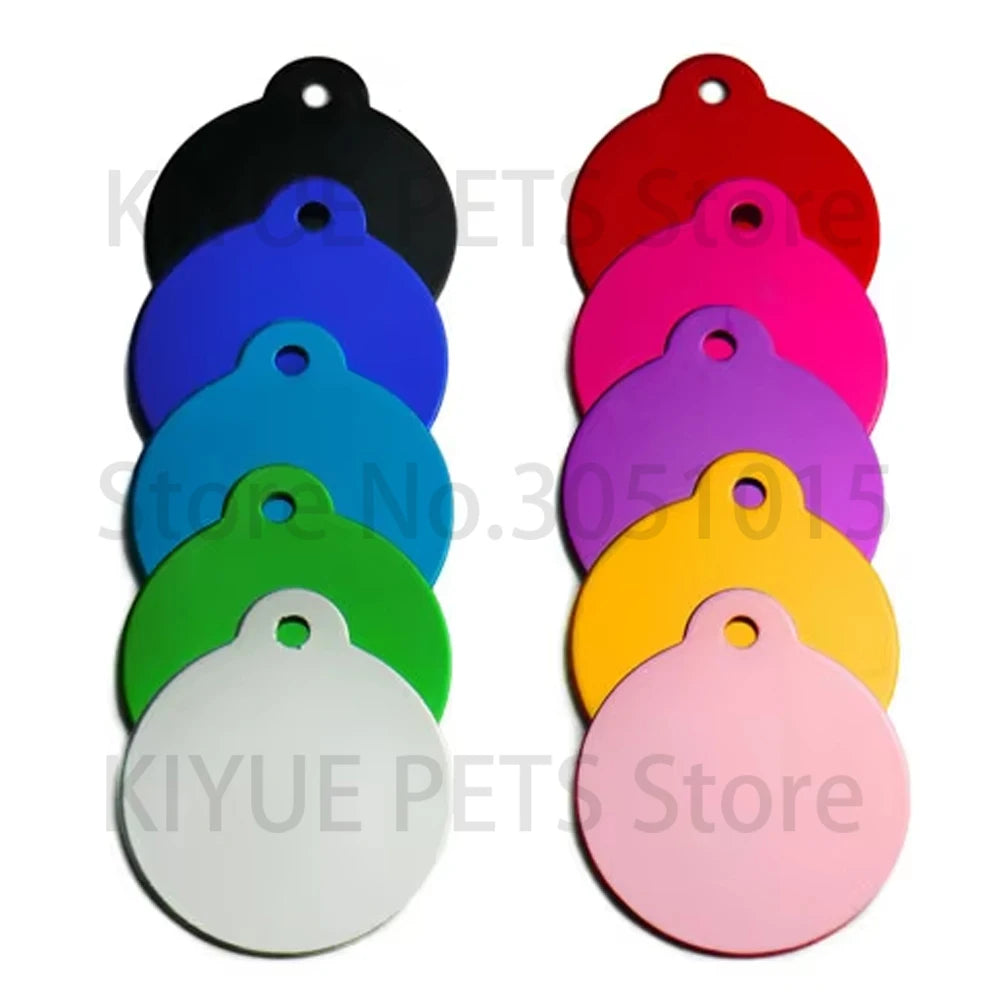 KIYUECN Personalized Aluminum Dog ID Tag With Name And Phone
