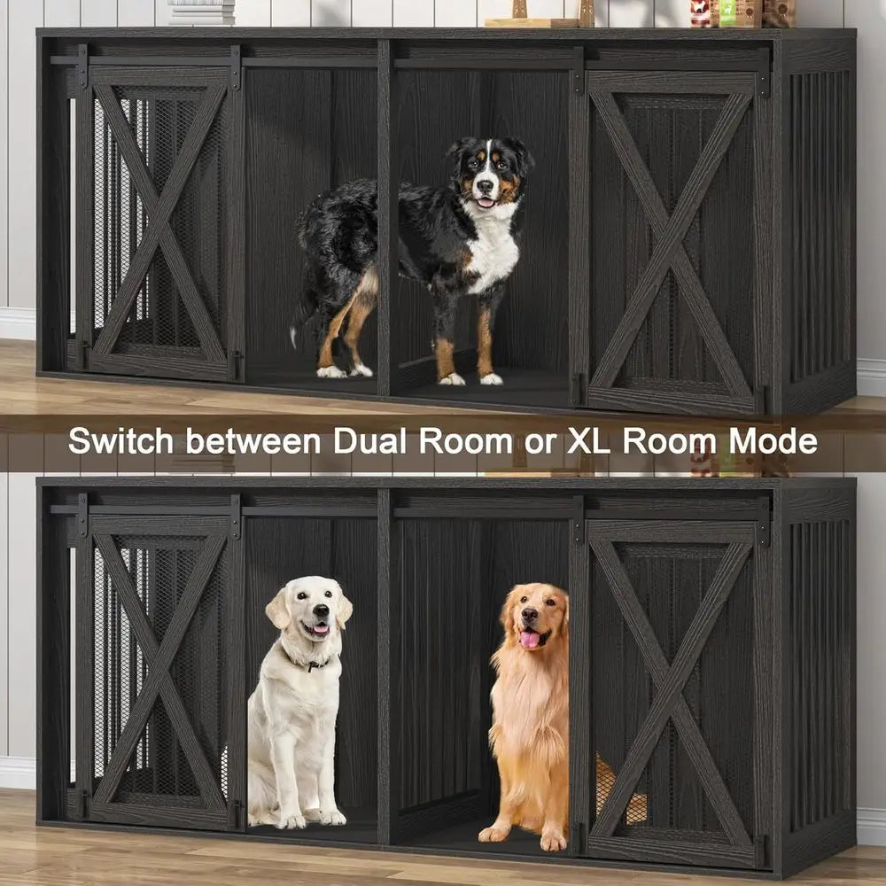Durable Heavy Duty Wooden Dog Crate Furniture For Indoor Use