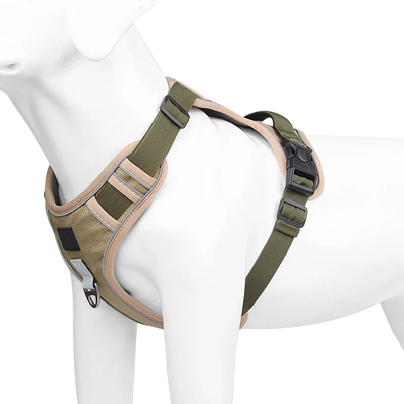 Reflective Nylon Dog Harness Vest 1680D Waterproof Tactical