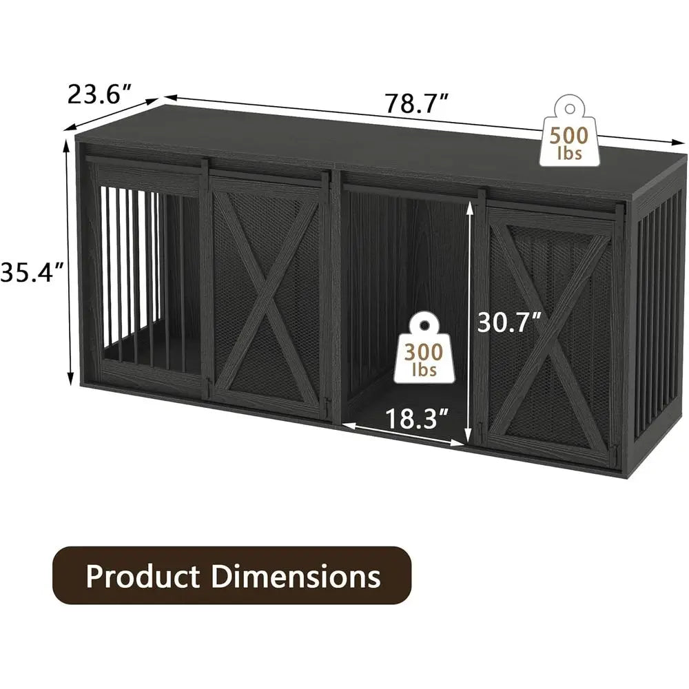 Durable Heavy Duty Wooden Dog Crate Furniture For Indoor Use