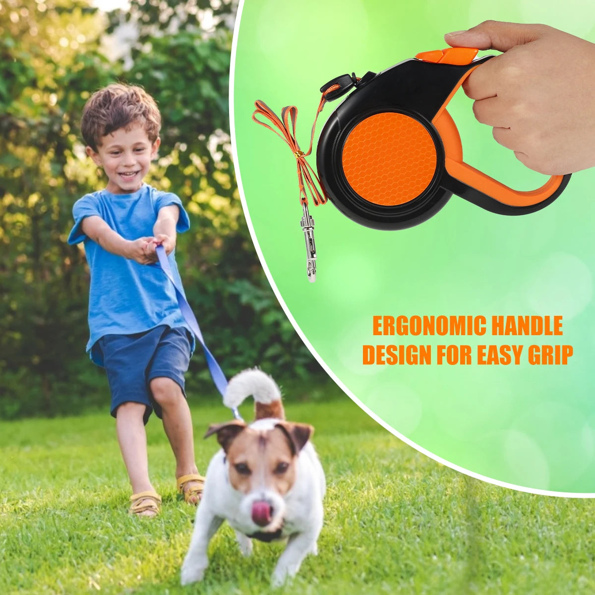 NONECN Hands Free Reflective Retractable Dog Leash Waist Bag