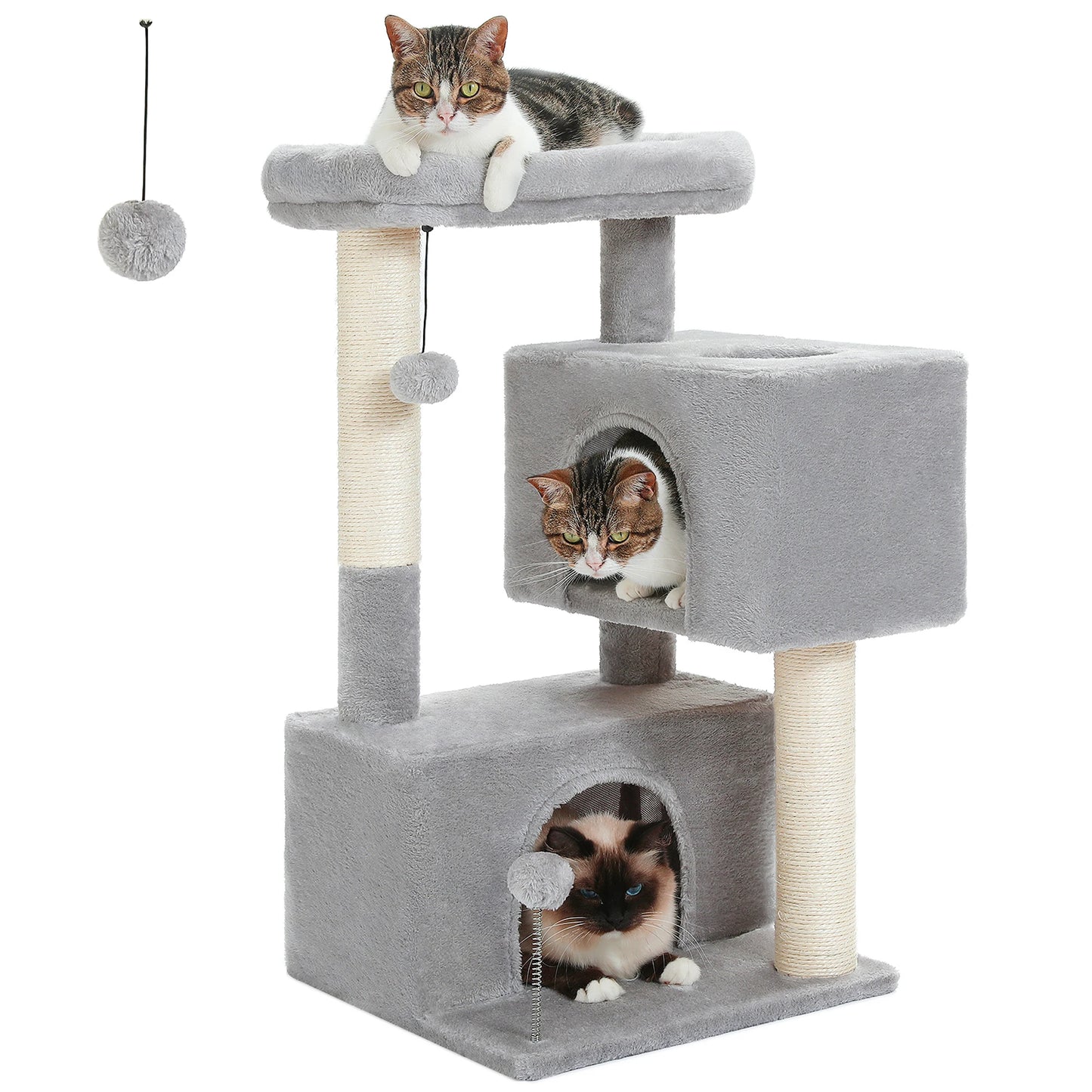 PAWZ Road Multi Level Cat Tree Tower With Sisal Posts
