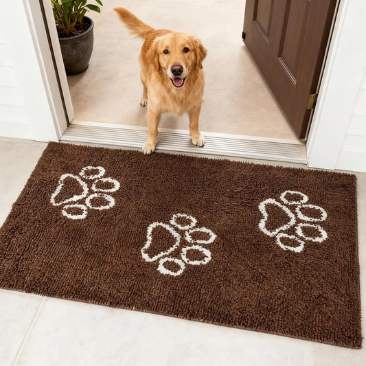 Absorbent Dog Door Mat For Muddy Paws Indoor Outdoor