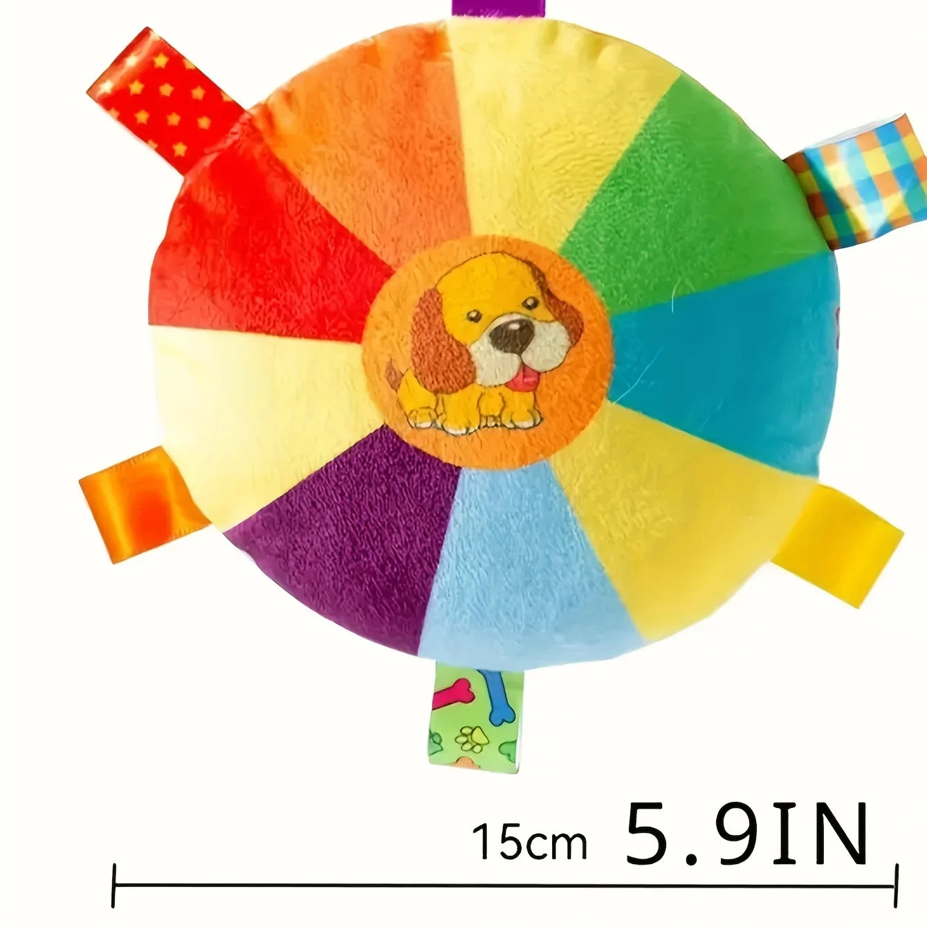 Hign-concerned Interactive Plush Flying Disc Dog Toy With Sound