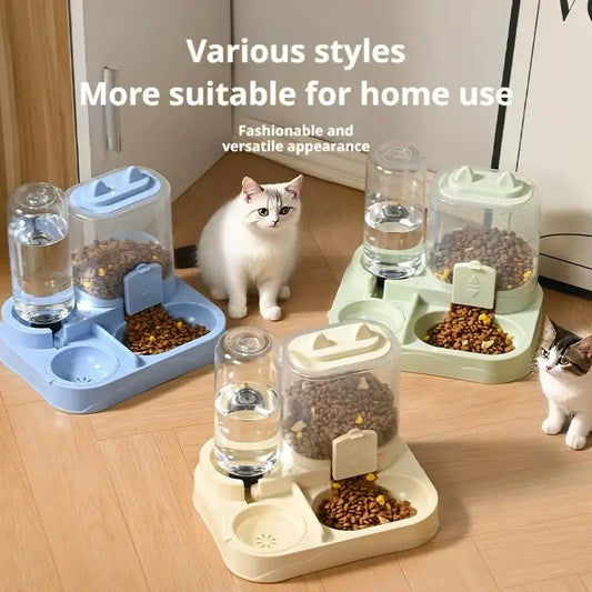 Automatic Cat Feeder And Waterer All In One Dispenser