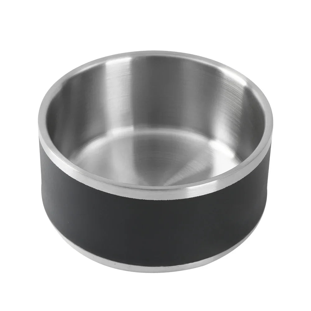 Hign-concerned Stainless Steel Double Wall Dog Feeding Bowl Non Skid