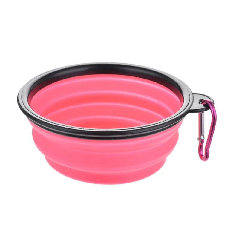Portable Cat And Dog Food Bowl TPR Silicone Collapsible