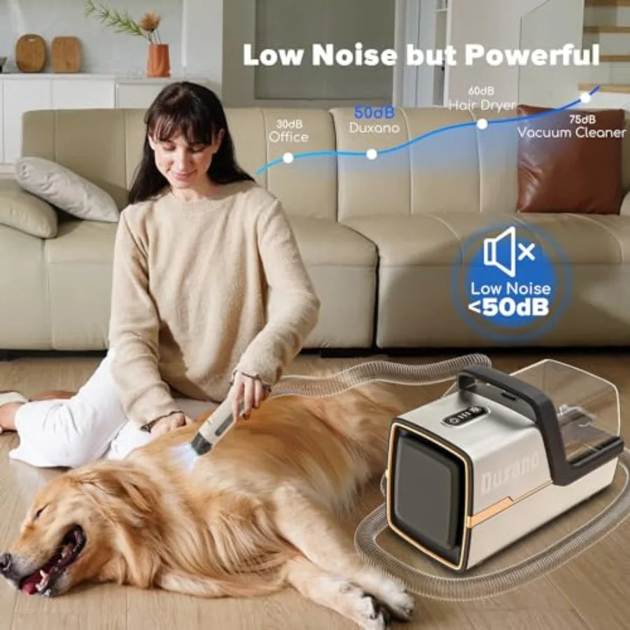 MDNG Dog Grooming Kit with 15000 Pa Vacuum Stainless Tools