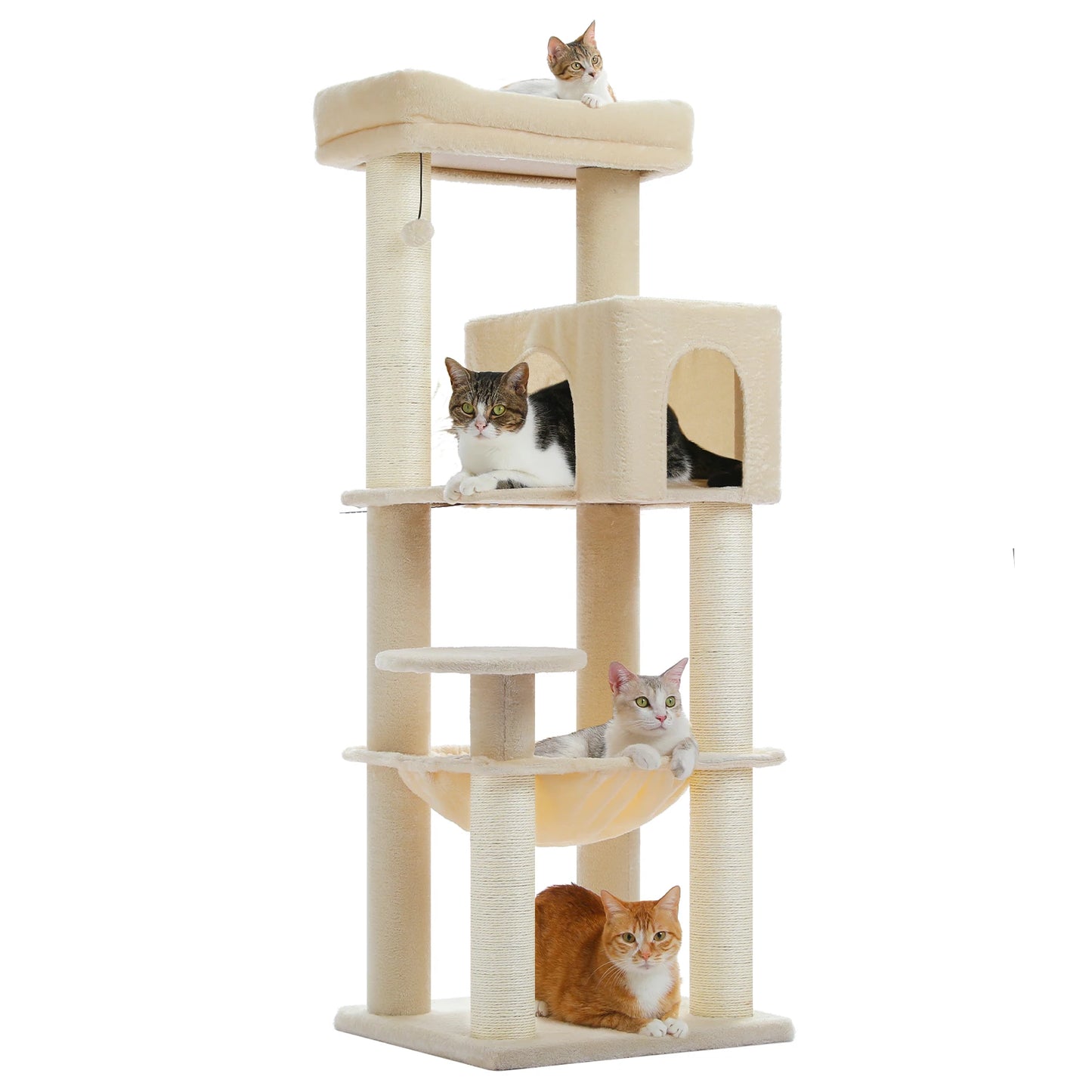 PAWZ Road Cat Tree With Thick Scratching Posts Hammock