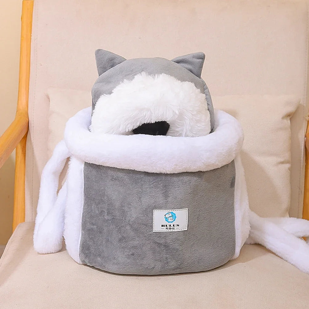 Winter Warm Cat Backpack for Outdoor Travel and Indoor Use