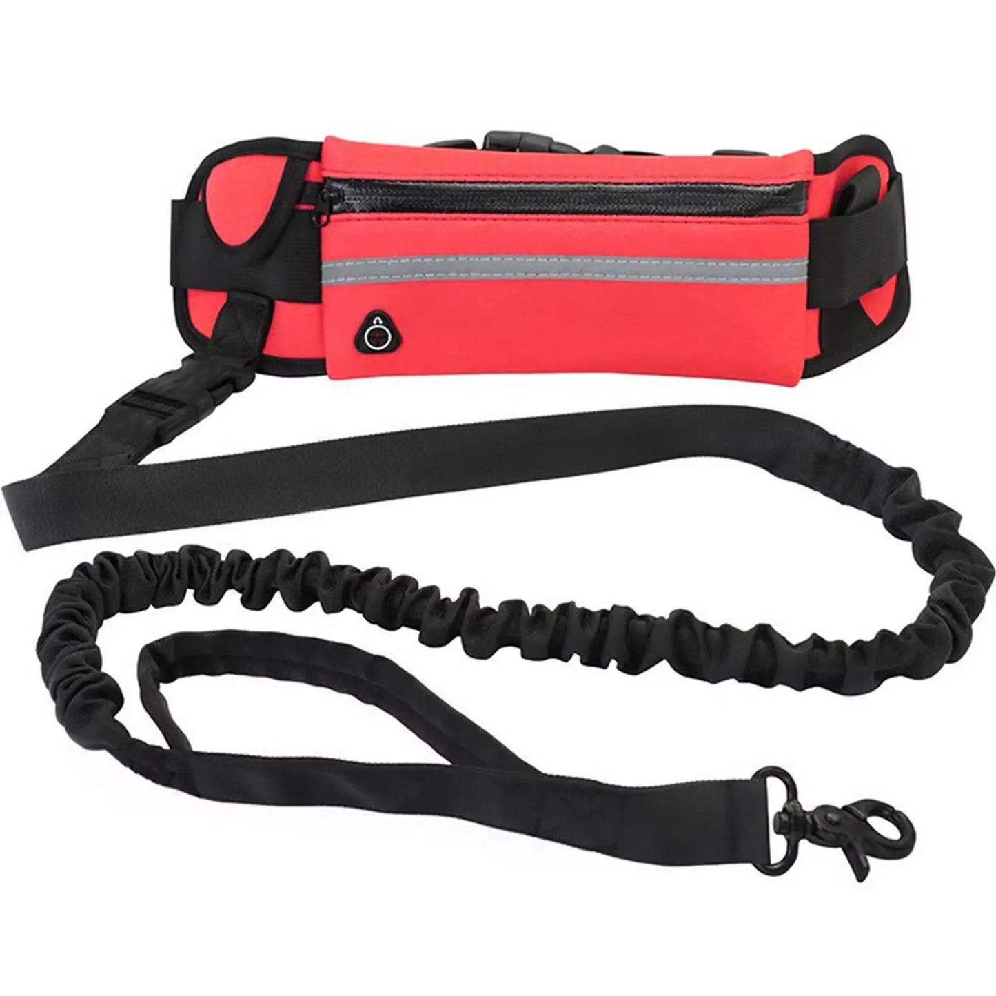 NONECN Hands Free Reflective Retractable Dog Leash Waist Bag