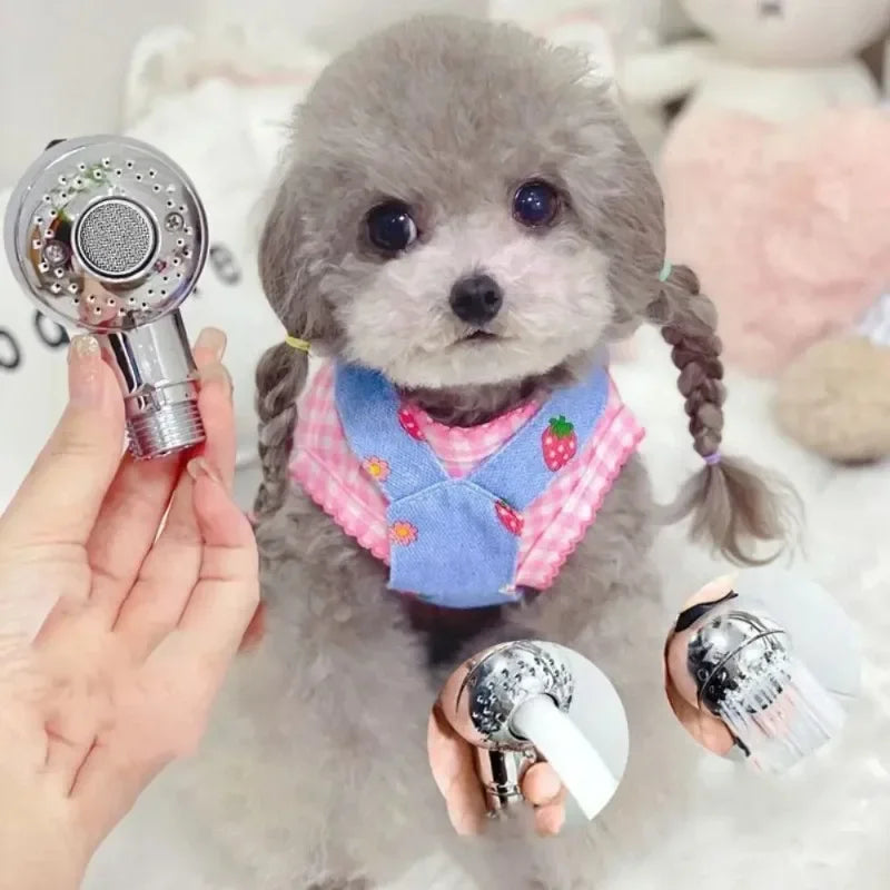 Hign-concerned Water Saving Adjustable Pet Shower Sprayer For Cats Dogs