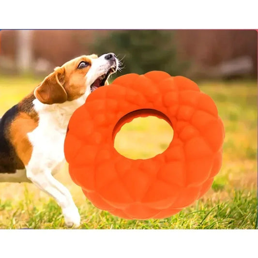Hign-concerned Dog Chew Toy Foraging Plate Rubber Ring Feeder
