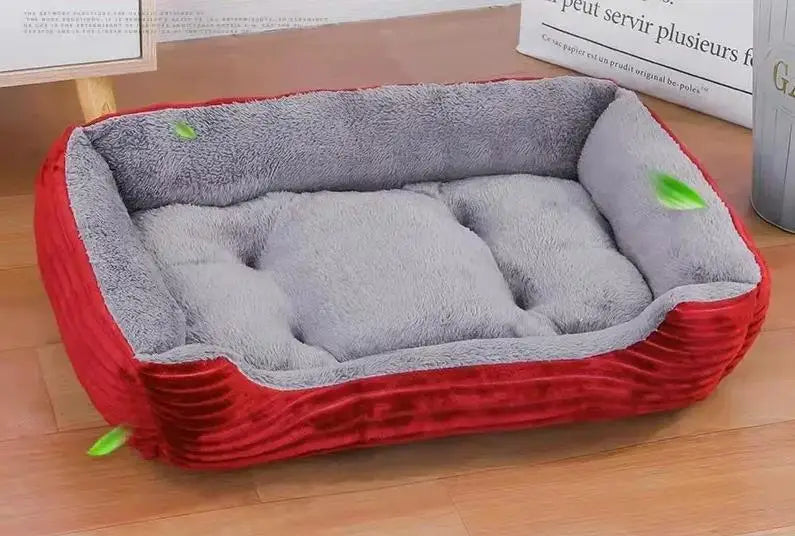 Plush Pet House Bed For Dogs And Cats Deep Cushion