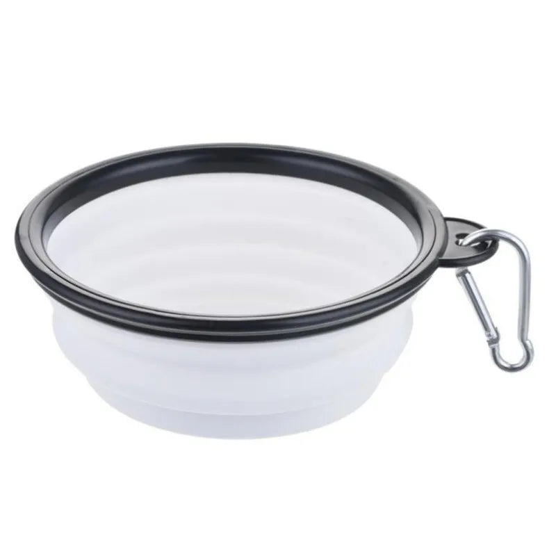 Portable Cat And Dog Food Bowl TPR Silicone Collapsible