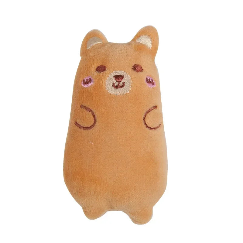 Hign-concerned Catnip Plush Cat Toy Oval Puppet