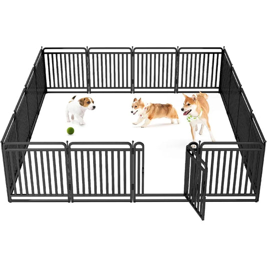 DAFIFY Thickened Dog Playpen Portable Outdoor Yard Fence