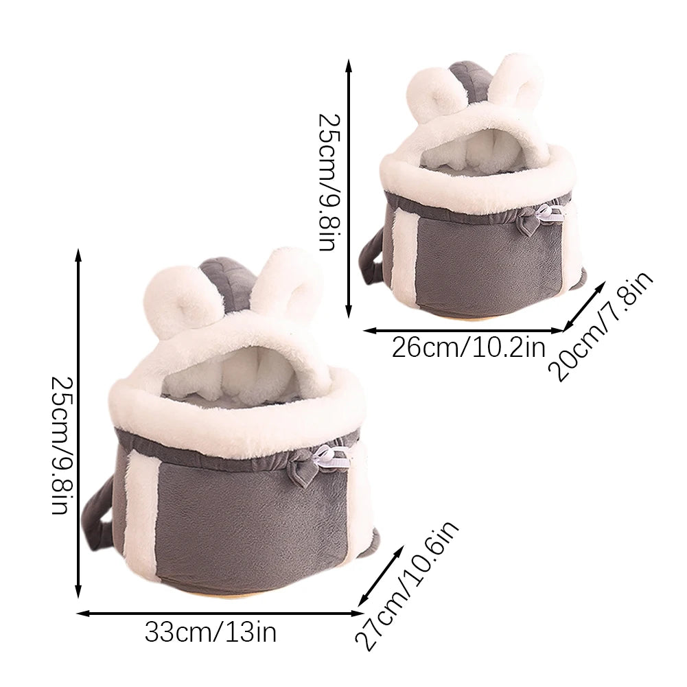 Winter Warm Cat Backpack for Outdoor Travel and Indoor Use