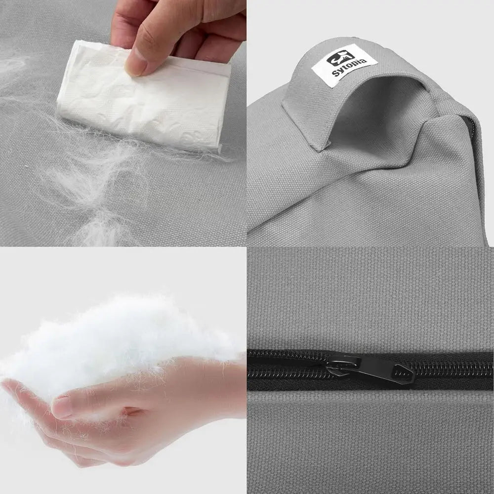 Ultra Durable Waterproof Canvas Dog Bed With Removable Cover Outdoors