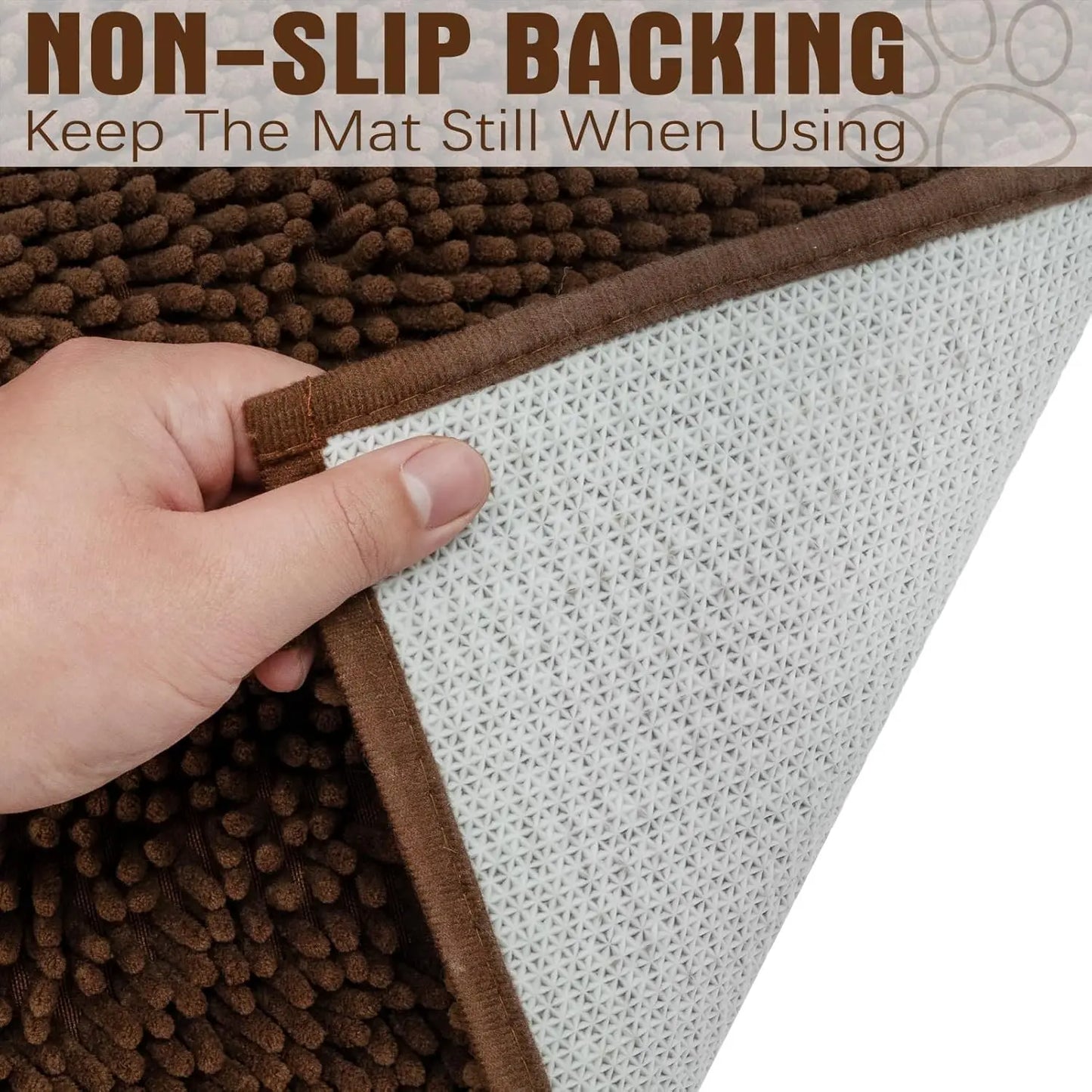 Absorbent Dog Door Mat For Muddy Paws Indoor Outdoor
