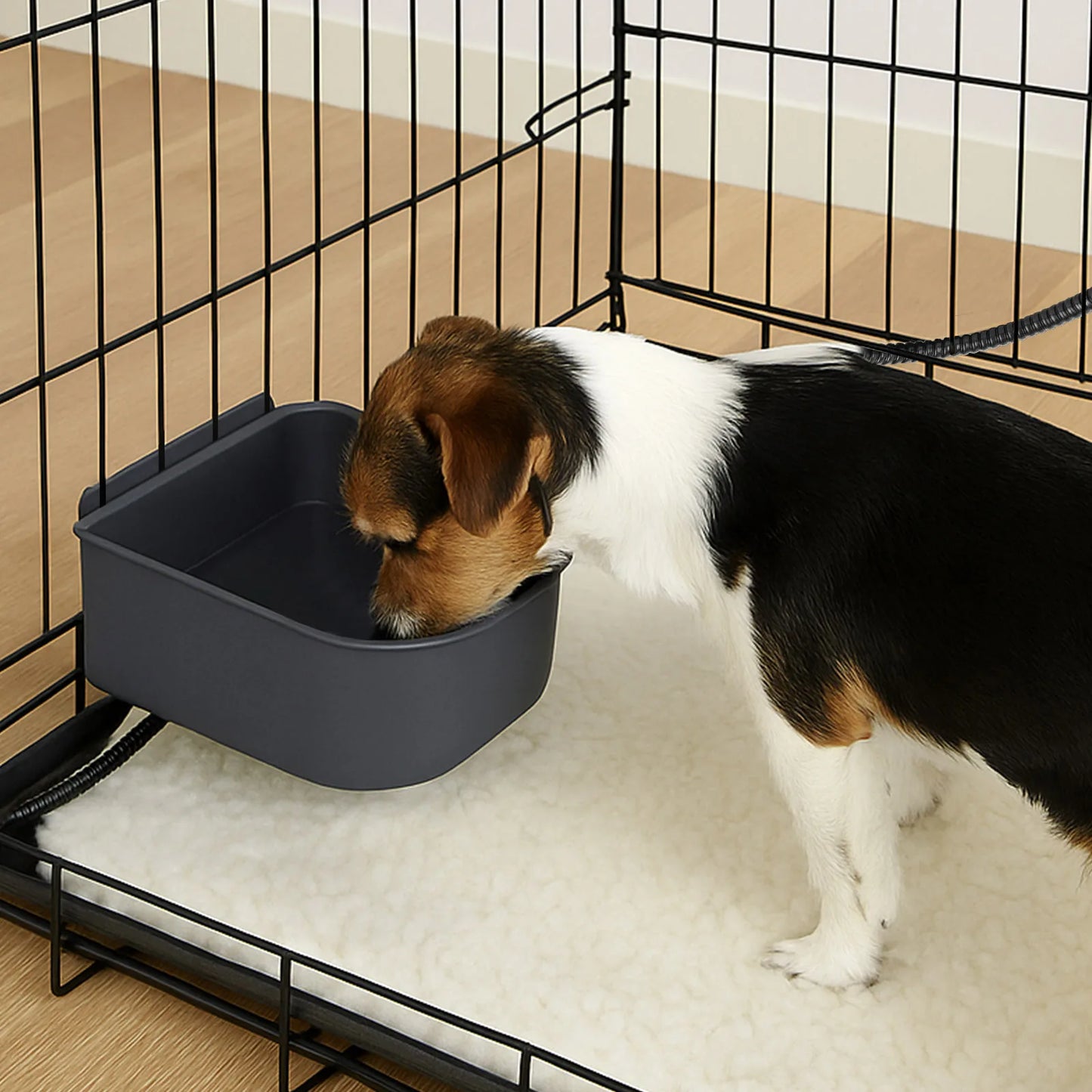 Plastic Heated Water Bowl For Pets Hanging Dog Water Bowl