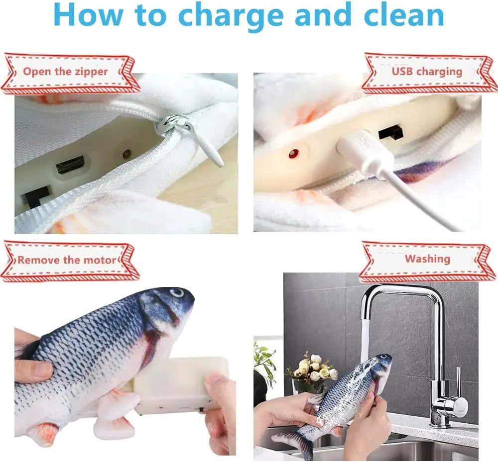 Zhejiang Floppy Fish Electric Cat Toy With Touch Sensor