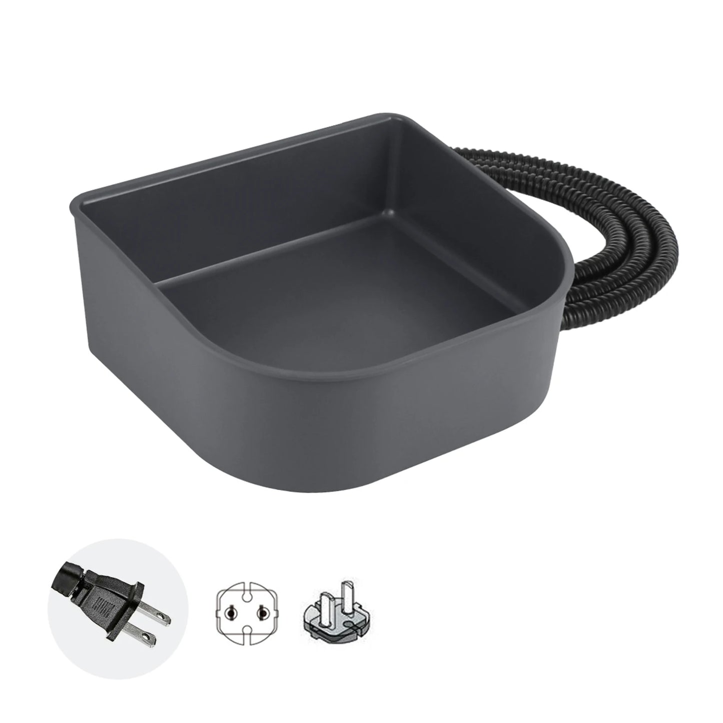 Plastic Heated Water Bowl For Pets Hanging Dog Water Bowl