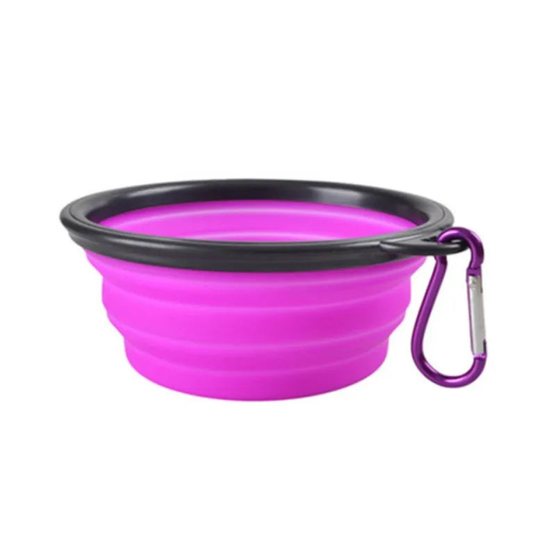 Portable Cat And Dog Food Bowl TPR Silicone Collapsible