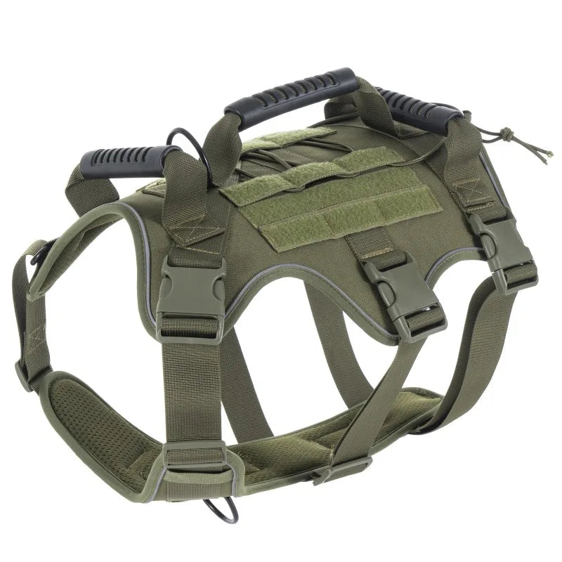 NONECN Tactical Reflective Dog Harness Quick Release For All Dogs