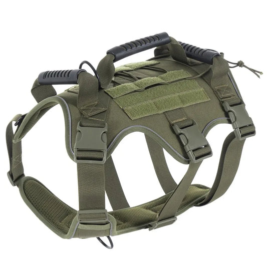 NONECN Tactical Reflective Dog Harness Quick Release For All Dogs