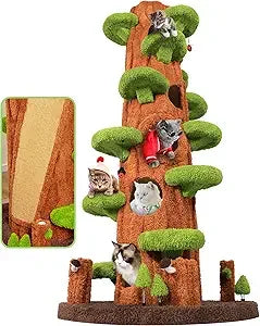 Luxury Cat Tree Tower With Sisal Scratch Pad And Platforms