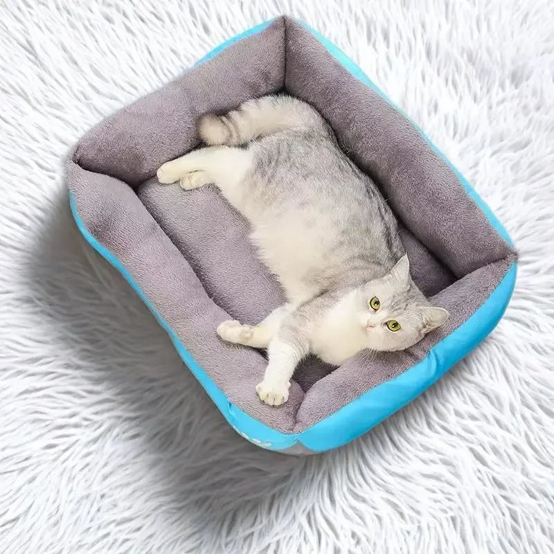 Plush Pet House Bed For Dogs And Cats Deep Cushion