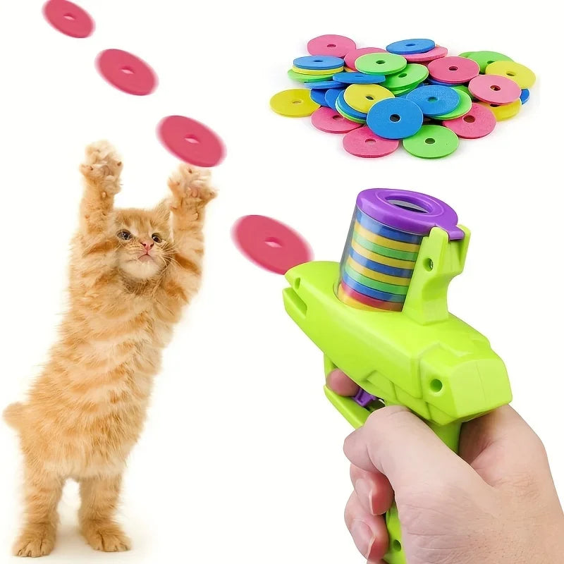 Carrot Flying Disc Launcher Toy For Dogs Cats Chew Proof