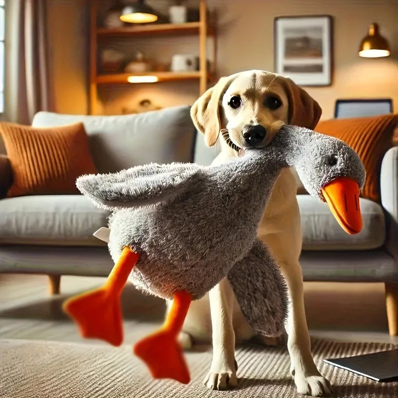 Duck Plush Toy For Pets Anxiety Relief Interactive Dog Companion
