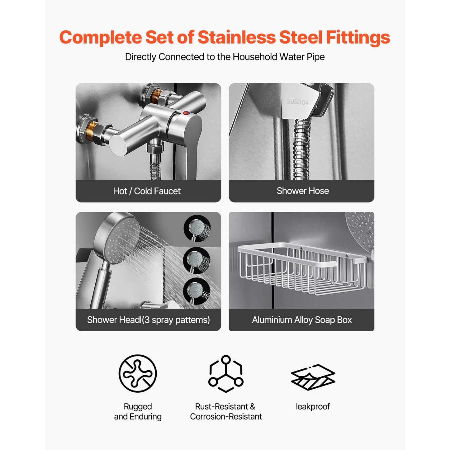 SucceBuy Stainless Steel Dog Washing Station With Ramp