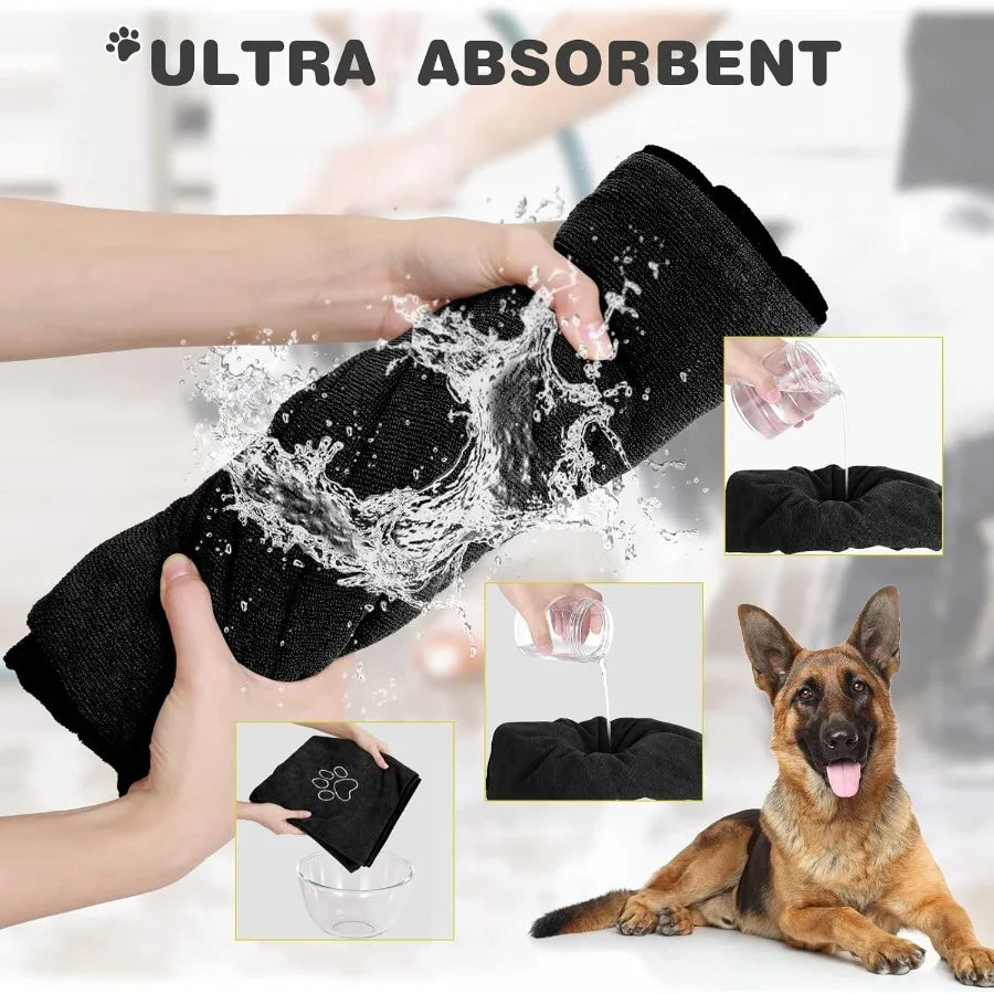 Absorbent Microfiber Dog Towels For Drying Pets